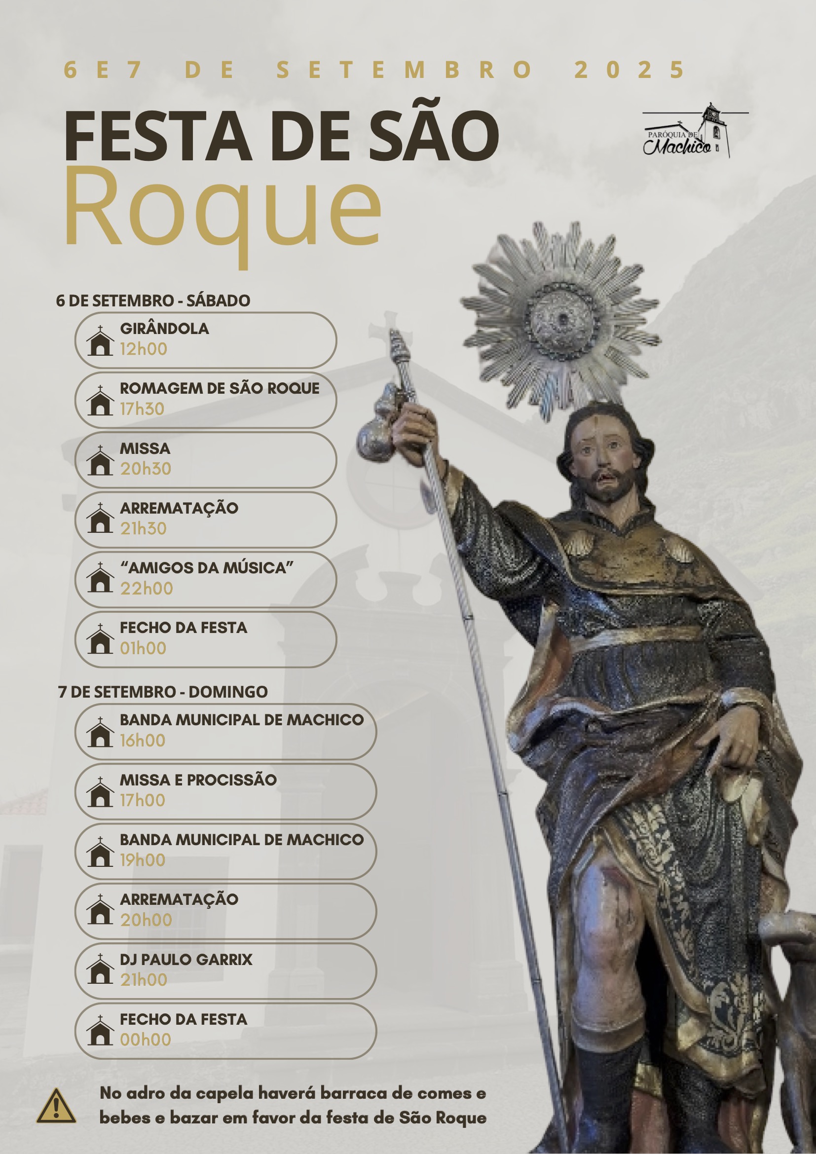 Cartaz Festa de São Roque