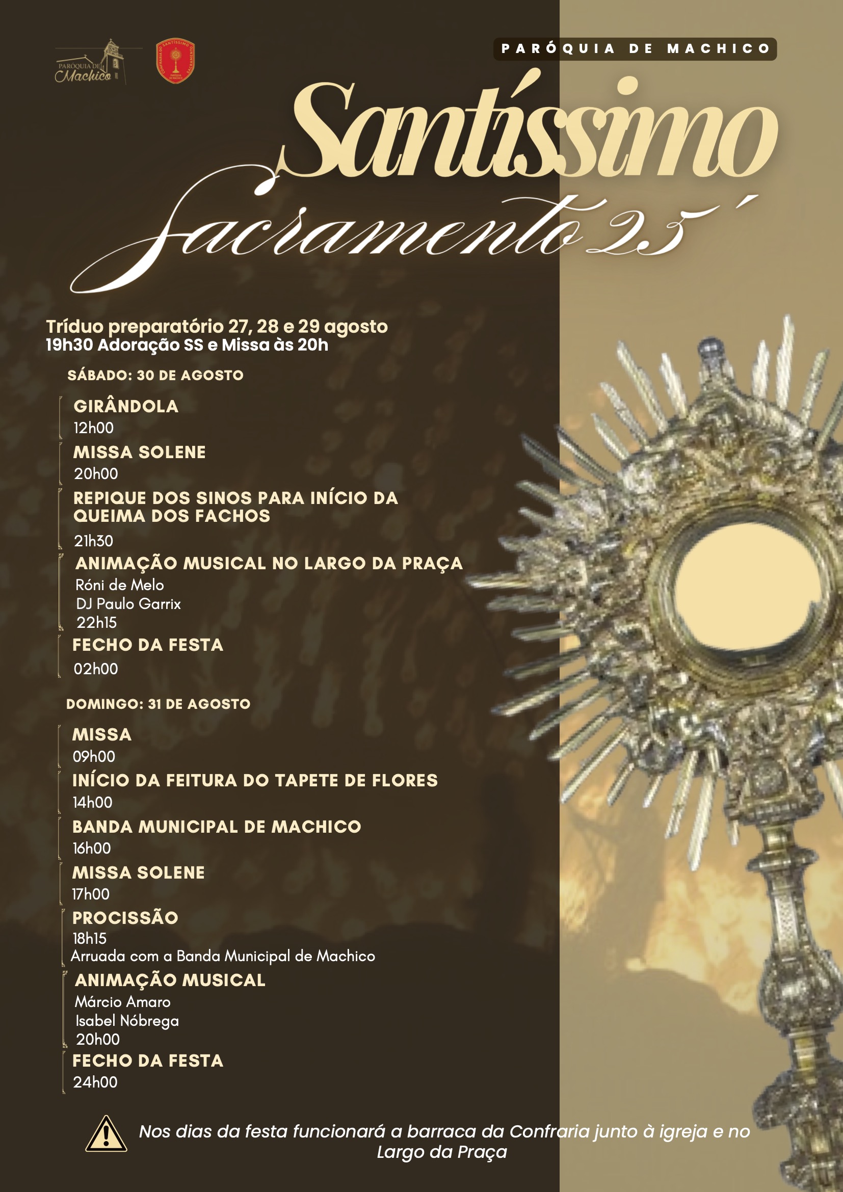 Cartaz Santíssimo Sacramento 2025